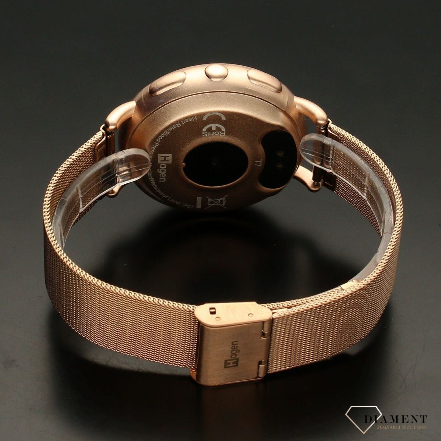 Smartwatch damski Hagen T7 Różowe Złoto ⌚ smartwatch damski✓ Smartwatch Hagen ✓ Zegarki sportowe.jpg